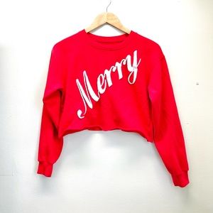 Merry Crop Sweater